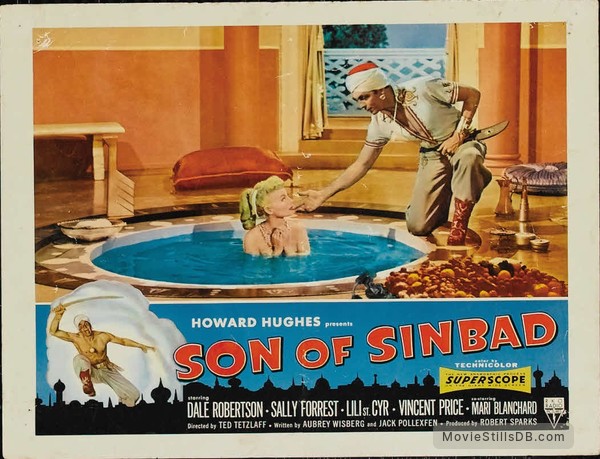 Son Of Sinbad Lobby Card With Dale Robertson