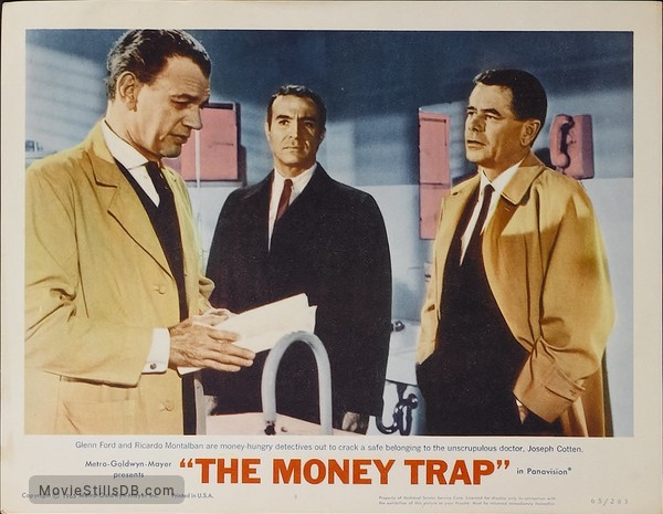 The Money Trap Lobby Card With Ricardo Montalban Joseph Cotten - the money trap lobby card with ricardo montalban joseph cotten amp glenn ford