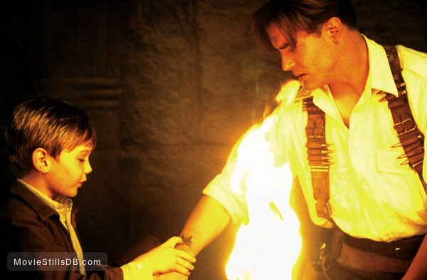 The Mummy Returns - Publicity still of Brendan Fraser & Freddie Boath