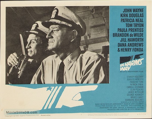 In Harm's Way - Lobby card with John Wayne & Kirk Douglas