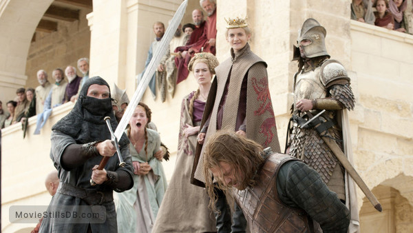 Game of Thrones - Publicity still of Sean Bean, Sophie Turner, Lena Headey, Jack Gleeson & Wilko Johnson Game of Thrones - Publicity still of Sean Bean, Sophie Turner, Lena Headey, Jack Gleeson & Wilko Johnson