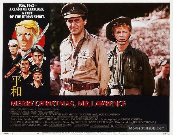 Merry Christmas Mr Lawrence Lobby Card With David Bowie