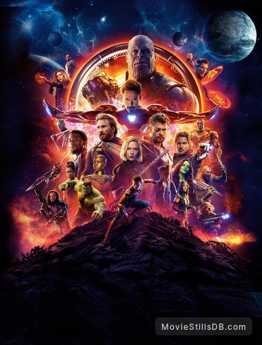 Avengers: Infinity War - Promotional art with Chris Hemsworth, Dave Bautista, Chris Pratt, Danai Gurira, Elizabeth Olsen, Letitia Wright, Paul Bettany, Anthony Mackie, Chris Evans, Scarlett Johansson, Mark Ruffalo, Josh Brolin, Don Cheadle, Sebastian Stan, Benedict Cumberbatch, Chadwick Boseman, Pom Klementieff, Benedict Wong, Karen Gillan, Zoe Saldana, Robert Downey Jr. & Tom Holland Avengers: Infinity War - Promotional art with Chris Hemsworth, Dave Bautista, Chris Pratt, Danai Gurira, Elizabeth Olsen, Letitia Wright, Paul Bettany, Anthony Mackie, Chris Evans, Scarlett Johansson, Mark Ruffalo, Josh Brolin, Don Cheadle, Sebastian Stan, Benedict Cumberbatch, Chadwick Boseman, Pom Klementieff, Benedict Wong, Karen Gillan, Zoe Saldana, Robert Downey Jr. & Tom Holland
