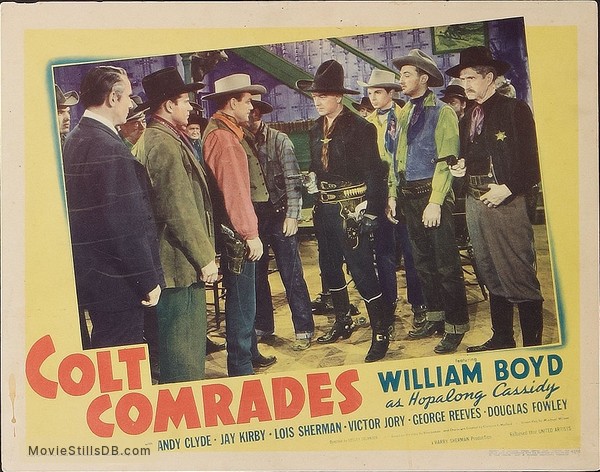 Colt Comrades - Lobby card with William Boyd & Robert Mitchum