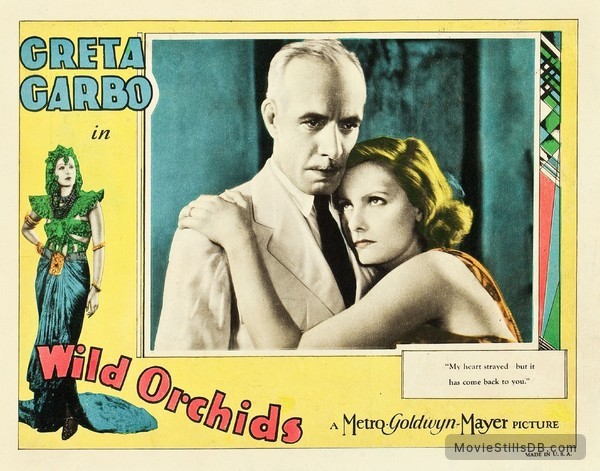 Wild Orchids - Lobby card with Greta Garbo & Lewis Stone