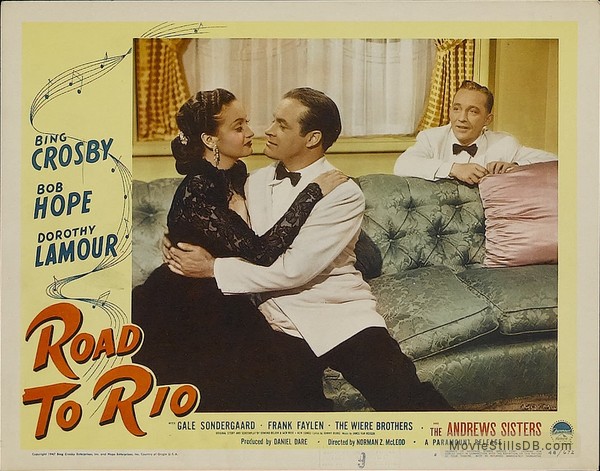 Road to Rio - Lobby card with Bing Crosby & Bob Hope