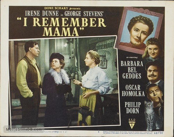 I Remember Mama - Lobby Card