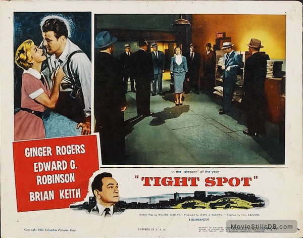 Tight Spot - Lobby card with Edward G. Robinson & Ginger Rogers