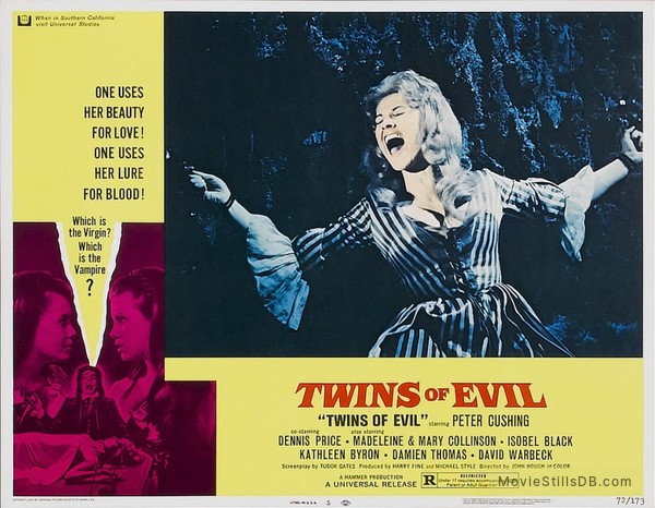 Twins of Evil - Lobby card