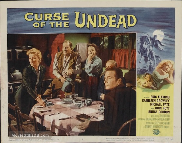Curse of the Undead Lobby Card Movie Poster Eric Fleming Kathleen Crowley