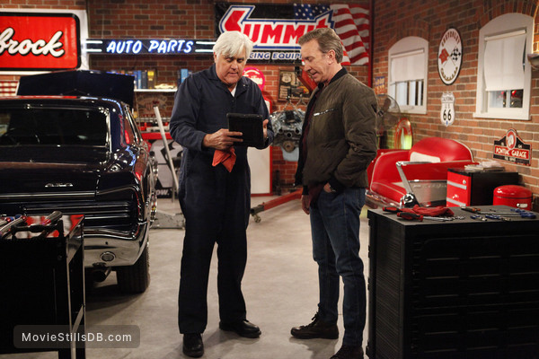 Last Man Standing Episode 5x13 Publicity Still Of Jay Leno Tim Allen