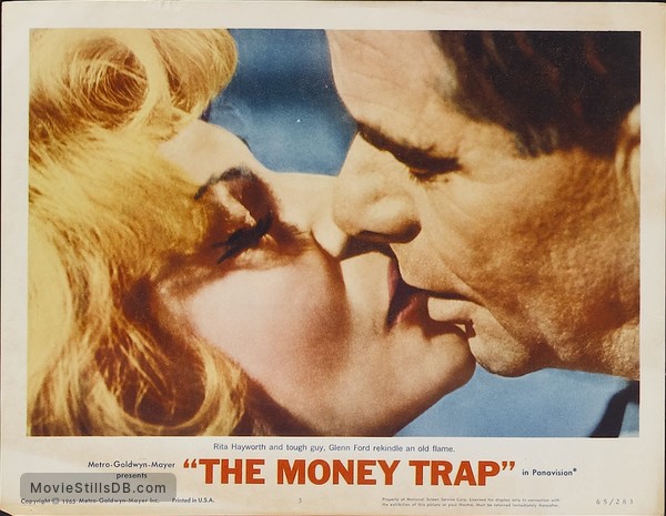 The Money Trap Lobby Card With Glenn Ford Rita Hayworth - 