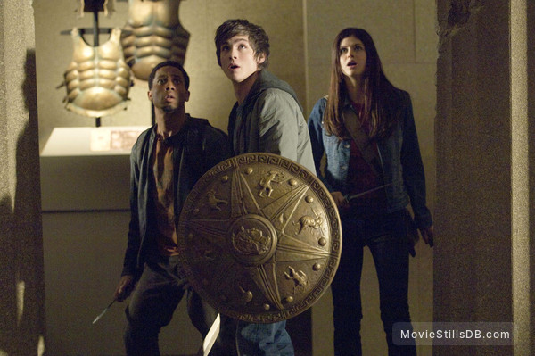 Percy Jackson & the Olympians: The Lightning Thief - Publicity still of Logan Lerman, Brandon T. Jackson & Alexandra Daddario Percy Jackson & the Olympians: The Lightning Thief - Publicity still of Logan Lerman, Brandon T. Jackson & Alexandra Daddario