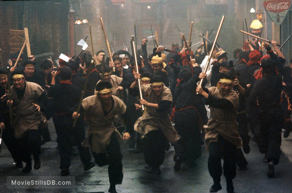 Big Trouble In Little China - Publicity still of James Lew, Jim Lau, Kenny Endoso, Stuart Quan, Gary Toy, George Cheung & Jimmy Jue Big Trouble In Little China - Publicity still of James Lew, Jim Lau, Kenny Endoso, Stuart Quan, Gary Toy, George Cheung & Jimmy Jue