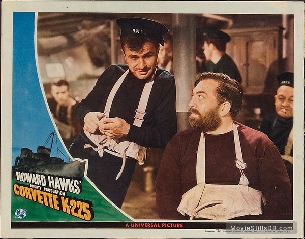 Corvette K-225 - Lobby Card With Thomas Gomez