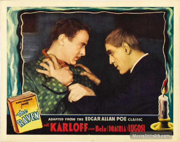 The Raven - Lobby card with Boris Karloff & Lester Matthews The Raven - Lobby card with Boris Karloff & Lester Matthews