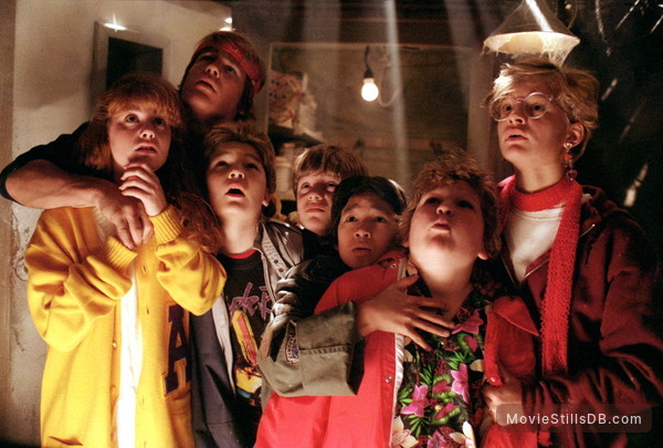 The Goonies - Publicity still of Josh Brolin, Sean Astin, Jonathan Ke Quan, Corey Feldman, Martha Plimpton, Kerri Green & Jeff Cohen The Goonies - Publicity still of Josh Brolin, Sean Astin, Jonathan Ke Quan, Corey Feldman, Martha Plimpton, Kerri Green & Jeff Cohen