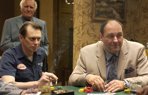 The Sopranos - Publicity still of James Gandolfini, Steve Buscemi & Robert Loggia The Sopranos - Publicity still of James Gandolfini, Steve Buscemi & Robert Loggia