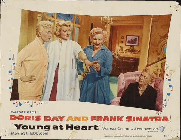 Young at Heart - Lobby card with Doris Day & Dorothy Malone