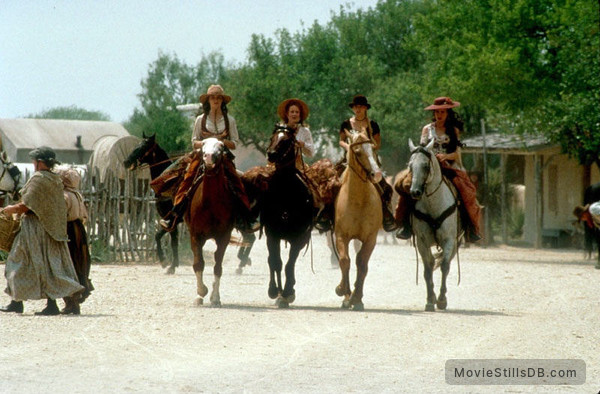 Bad Girls - Publicity still of Madeleine Stowe, Drew Barrymore, Andie MacDowell & Mary Stuart Masterson Bad Girls - Publicity still of Madeleine Stowe, Drew Barrymore, Andie MacDowell & Mary Stuart Masterson