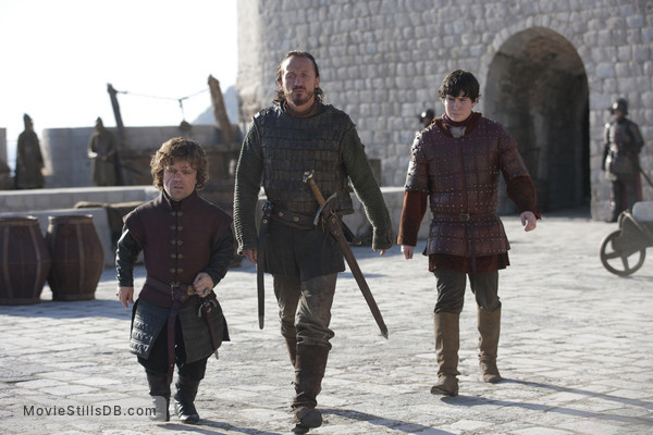 Game of Thrones - Publicity still of Peter Dinklage, Jerome Flynn & Daniel Portman Game of Thrones - Publicity still of Peter Dinklage, Jerome Flynn & Daniel Portman