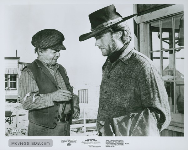 High Plains Drifter - Publicity still of Clint Eastwood & Billy Curtis