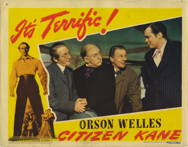 Citizen Kane Lobby card with Orson Welles Erskine Sanford