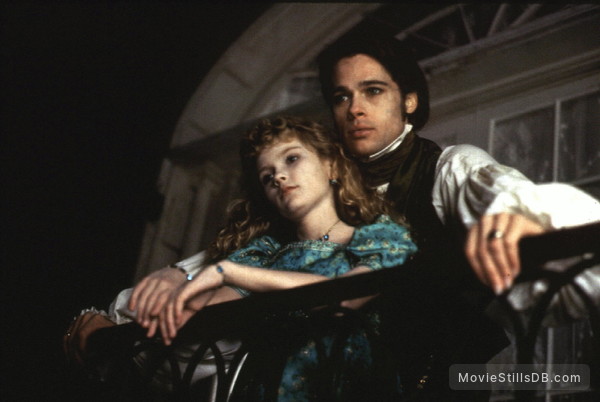 Interview With The Vampire - Publicity still of Kirsten Dunst & Brad Pitt