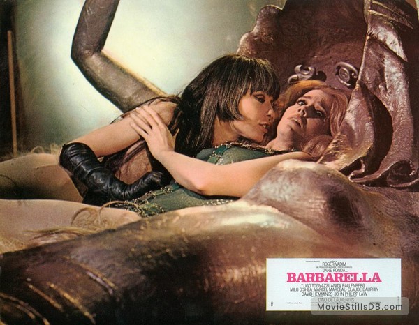 Barbarella - Lobby card with Jane Fonda & Anita Pallenberg Barbarella - Lobby card with Jane Fonda & Anita Pallenberg
