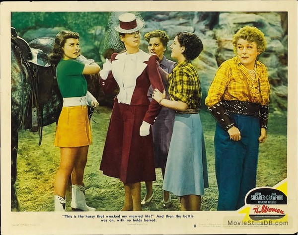 The Women - Lobby card with Paulette Goddard & Rosalind Russell