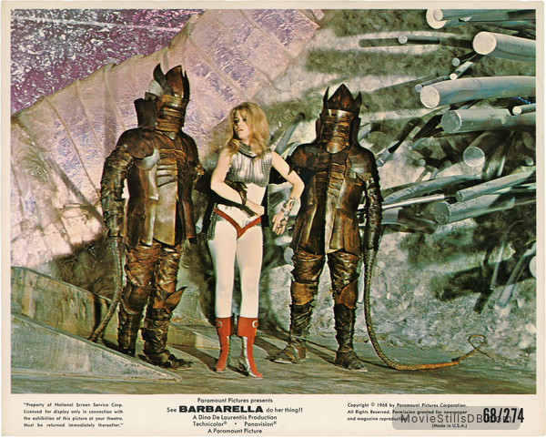 Barbarella - Lobby card with Jane Fonda Barbarella - Lobby card with Jane Fonda