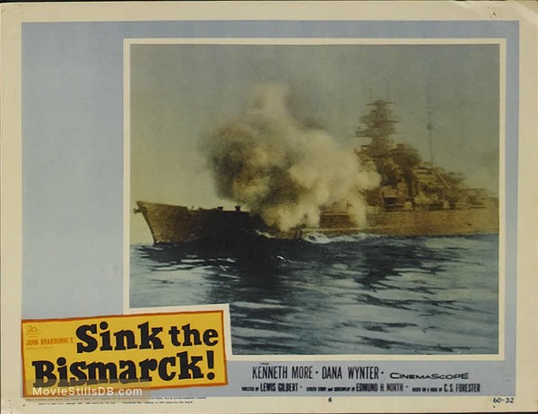Sink The Bismarck Lobby Card