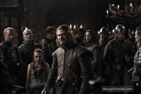 Game of Thrones - Publicity still of Sean Bean, Maisie Williams, Jamie Sives & Wilko Johnson Game of Thrones - Publicity still of Sean Bean, Maisie Williams, Jamie Sives & Wilko Johnson