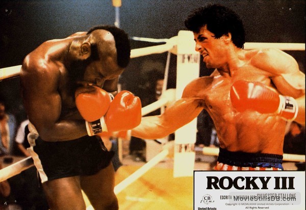 Rocky III - Lobby card with Sylvester Stallone & Mr. T