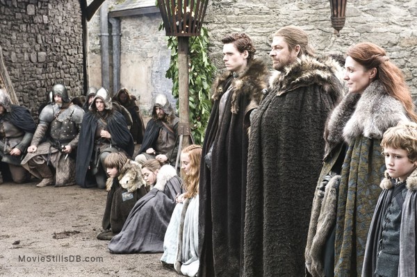 Game of Thrones - Publicity still of Sophie Turner, Maisie Williams, Isaac Hempstead-Wright, Richard Madden, Art Parkinson, Sean Bean & Michelle Fairley Game of Thrones - Publicity still of Sophie Turner, Maisie Williams, Isaac Hempstead-Wright, Richard Madden, Art Parkinson, Sean Bean & Michelle Fairley