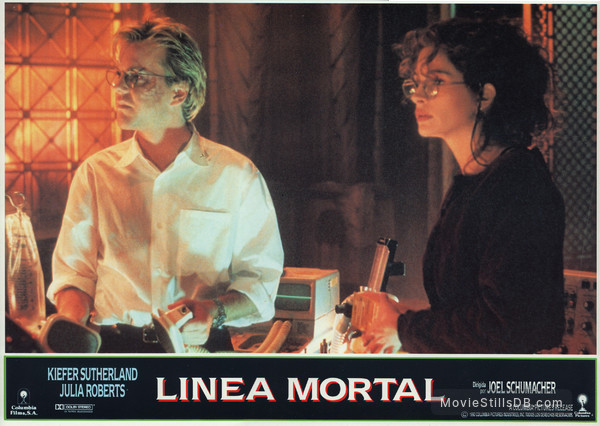 Flatliners Lobby Card With Kiefer Sutherland Julia Roberts