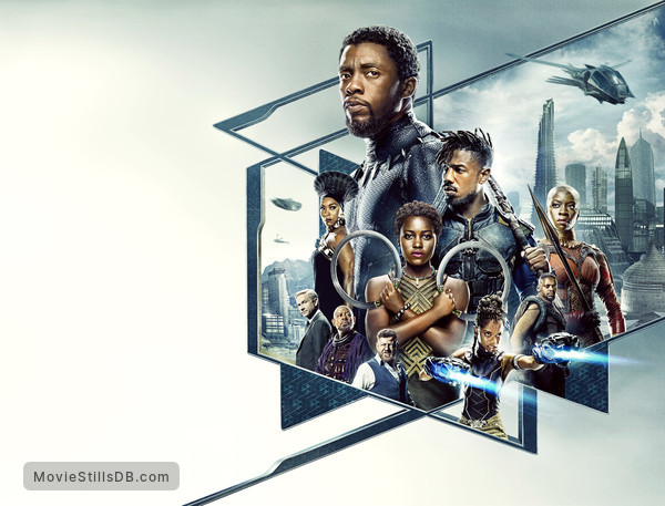 Black Panther - Promotional art with Chadwick Boseman, Forest Whitaker, Daniel Kaluuya, Angela Bassett, Lupita Nyong'o, Letitia Wright, Danai Gurira, Michael B. Jordan, Martin Freeman & Winston Duke Black Panther - Promotional art with Chadwick Boseman, Forest Whitaker, Daniel Kaluuya, Angela Bassett, Lupita Nyong'o, Letitia Wright, Danai Gurira, Michael B. Jordan, Martin Freeman & Winston Duke