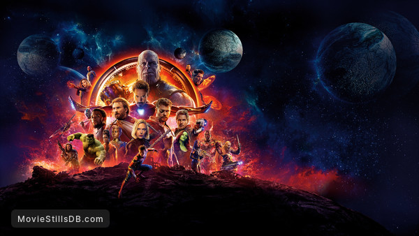 Avengers: Infinity War - Promotional art with Chris Hemsworth, Dave Bautista, Chris Pratt, Danai Gurira, Elizabeth Olsen, Letitia Wright, Paul Bettany, Anthony Mackie, Chris Evans, Scarlett Johansson, Mark Ruffalo, Josh Brolin, Don Cheadle, Sebastian Stan, Benedict Cumberbatch, Chadwick Boseman, Pom Klementieff, Benedict Wong, Karen Gillan, Zoe Saldana, Robert Downey Jr. & Tom Holland Avengers: Infinity War - Promotional art with Chris Hemsworth, Dave Bautista, Chris Pratt, Danai Gurira, Elizabeth Olsen, Letitia Wright, Paul Bettany, Anthony Mackie, Chris Evans, Scarlett Johansson, Mark Ruffalo, Josh Brolin, Don Cheadle, Sebastian Stan, Benedict Cumberbatch, Chadwick Boseman, Pom Klementieff, Benedict Wong, Karen Gillan, Zoe Saldana, Robert Downey Jr. & Tom Holland