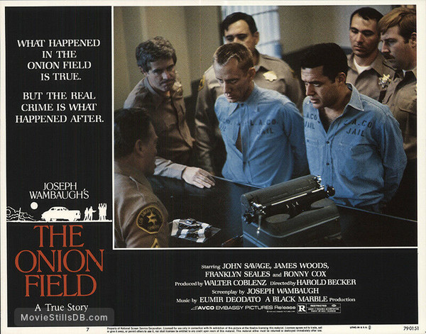 The Onion Field Lobby Card With James Woods Franklyn Seales