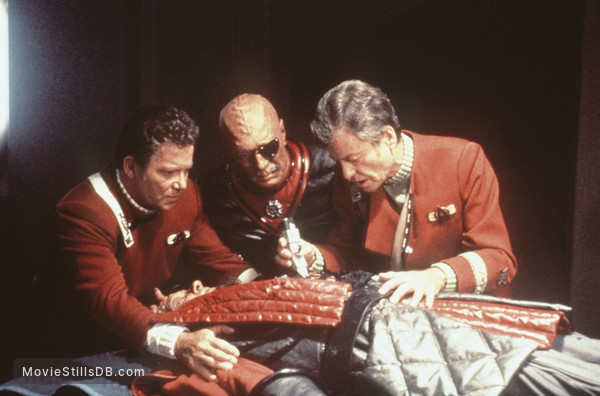Star Trek: The Undiscovered Country - Publicity still of William Shatner, DeForest Kelley & Christopher Plummer Star Trek: The Undiscovered Country - Publicity still of William Shatner, DeForest Kelley & Christopher Plummer