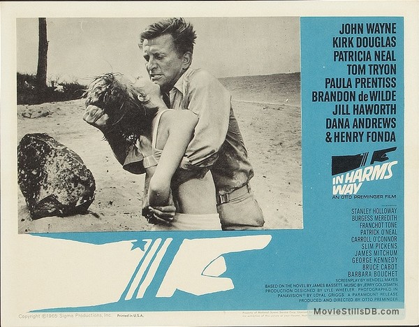 In Harm's Way - Lobby card with Kirk Douglas