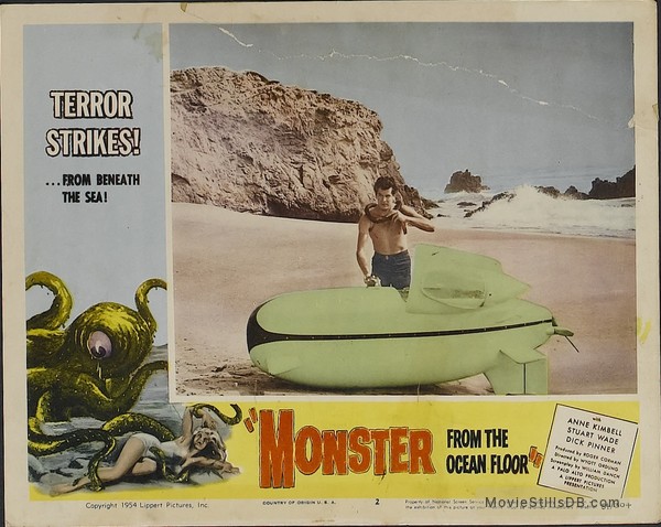 Monster From The Ocean Floor Lobby Card
