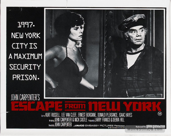 Escape From New York Lobby Card With Adrienne Barbeau And Ernest Borgnine 0553