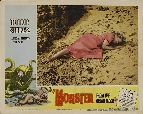 Monster From The Ocean Floor Lobby Card