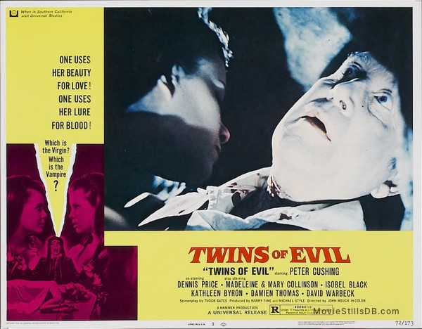 Twins of Evil - Lobby card