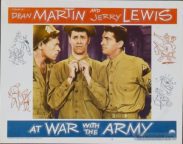 At War with the Army - Lobby card with Dean Martin & Jerry Lewis