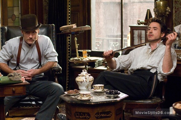 Sherlock Holmes - Publicity still of Robert Downey Jr. & Jude Law Sherlock Holmes - Publicity still of Robert Downey Jr. & Jude Law