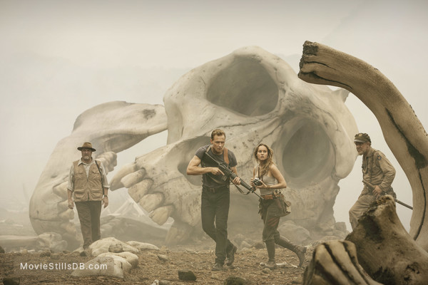 Kong: Skull Island - Publicity still of Tom Hiddleston, Brie Larson & John Goodman Kong: Skull Island - Publicity still of Tom Hiddleston, Brie Larson & John Goodman