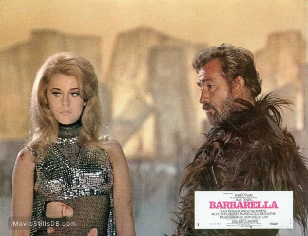 Barbarella - Lobby card with Jane Fonda & Ugo Tognazzi Barbarella - Lobby card with Jane Fonda & Ugo Tognazzi