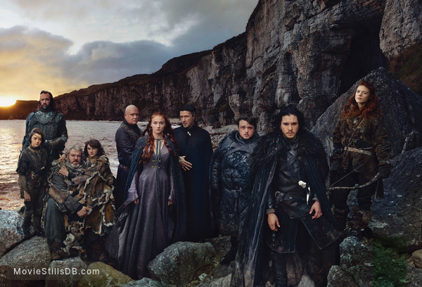 Game of Thrones - Promotional art with Kit Harington, Aidan Gillen, Rose Leslie, Isaac Hempstead-Wright, Kristian Nairn, John Bradley, Conleth Hill, Rory McCann, Maisie Williams & Sophie Turner Game of Thrones - Promotional art with Kit Harington, Aidan Gillen, Rose Leslie, Isaac Hempstead-Wright, Kristian Nairn, John Bradley, Conleth Hill, Rory McCann, Maisie Williams & Sophie Turner